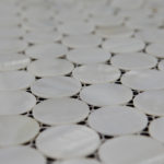 Circles mother of pearl mosaic tiles