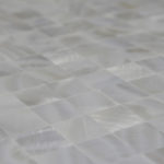 Harmonie shaped mother of pearl mosaic tiles