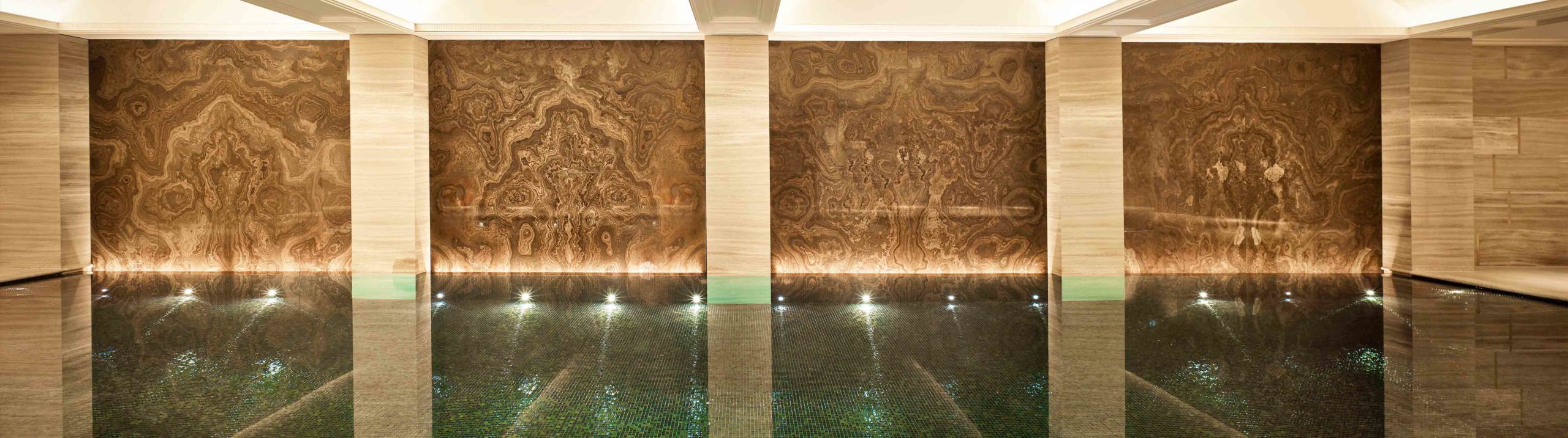 Langley Spa Hero 2 Siminetti luxury mother-of-pearl tiles