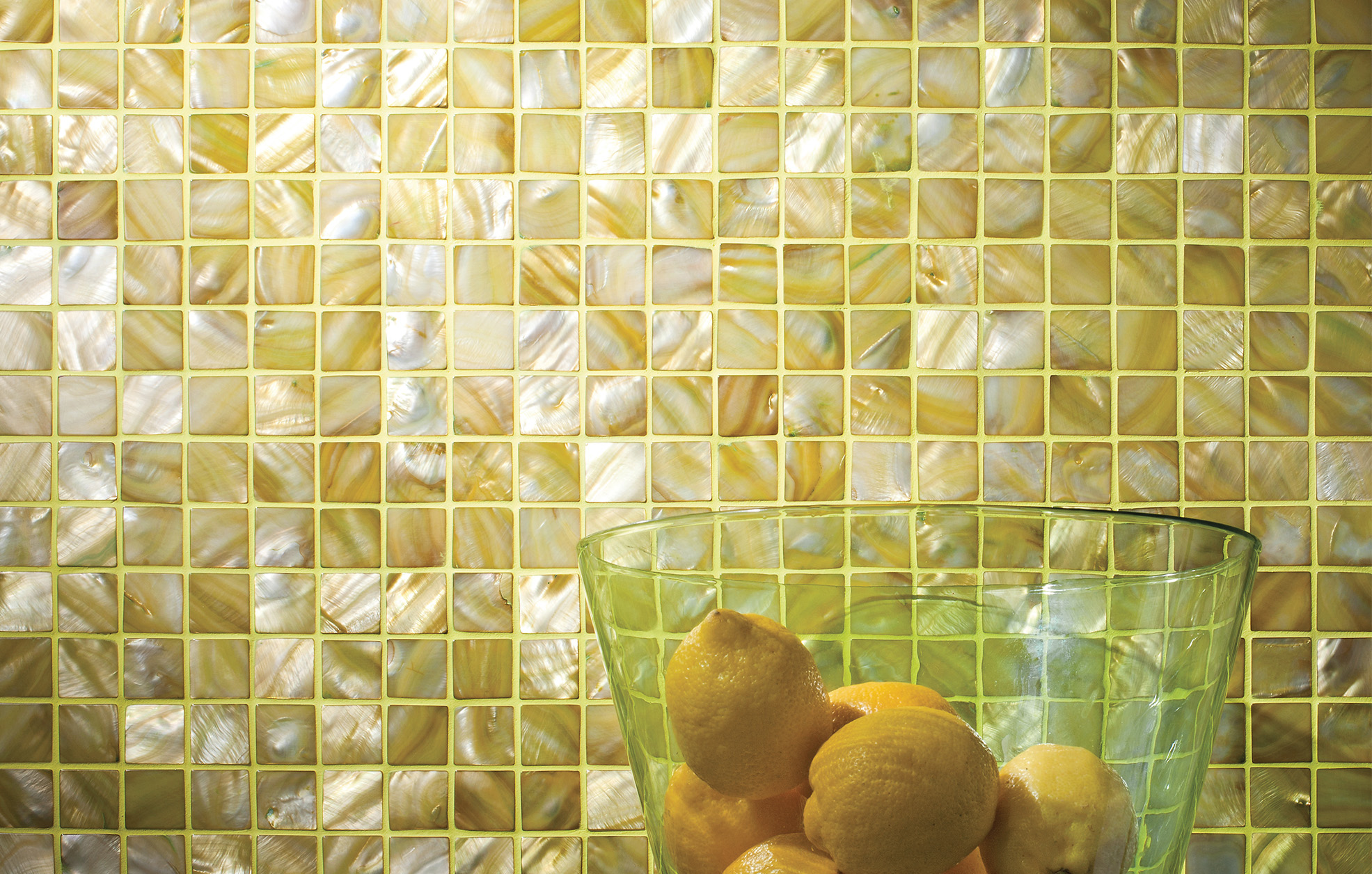 Summers Day Yellow Mosaic Tiles