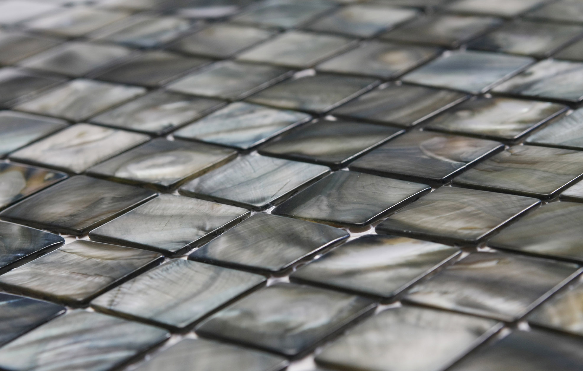 anthracite siminetti mother of pearl mosaic tiles