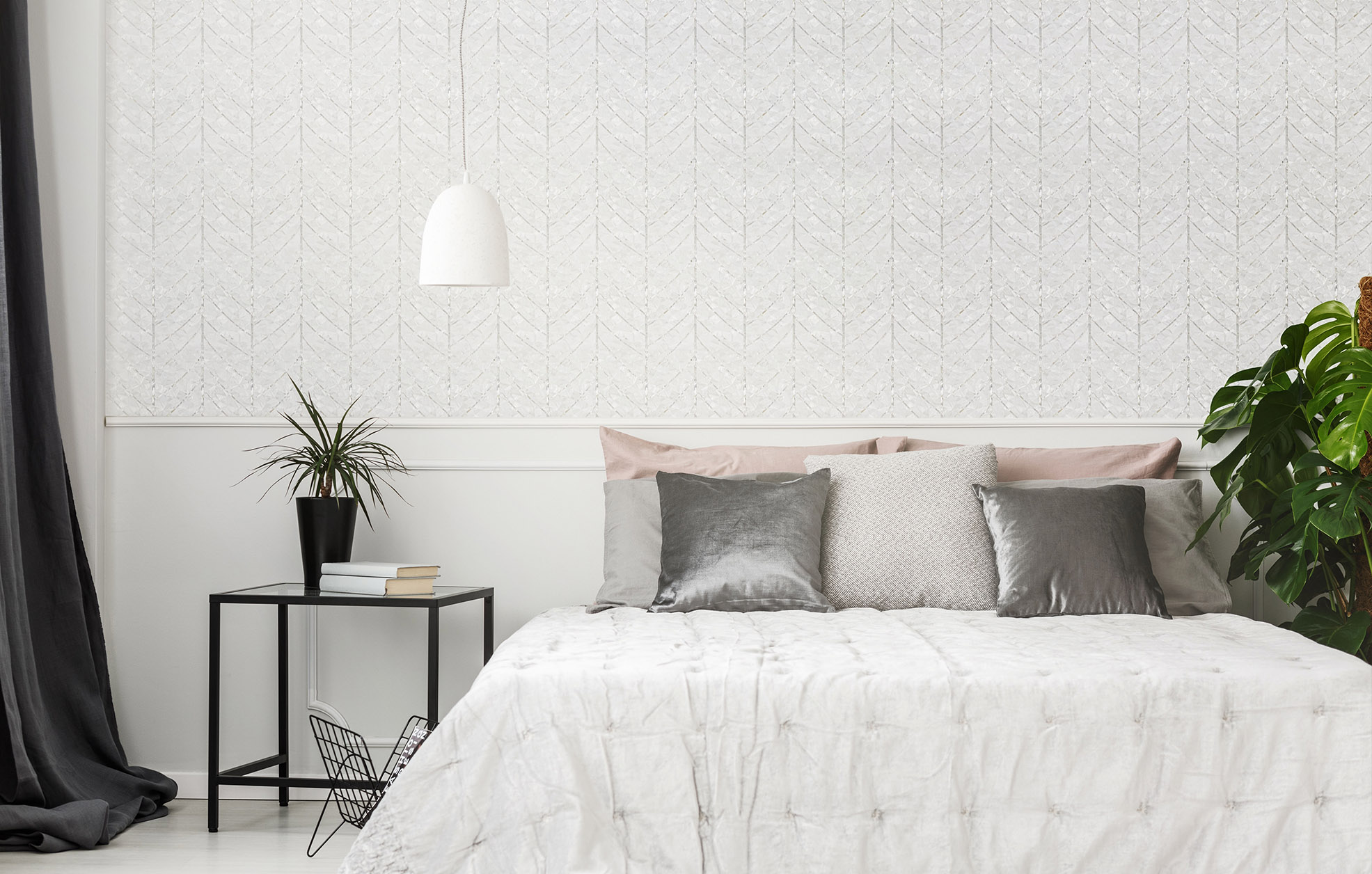 Nature's Herringbone Bedroom