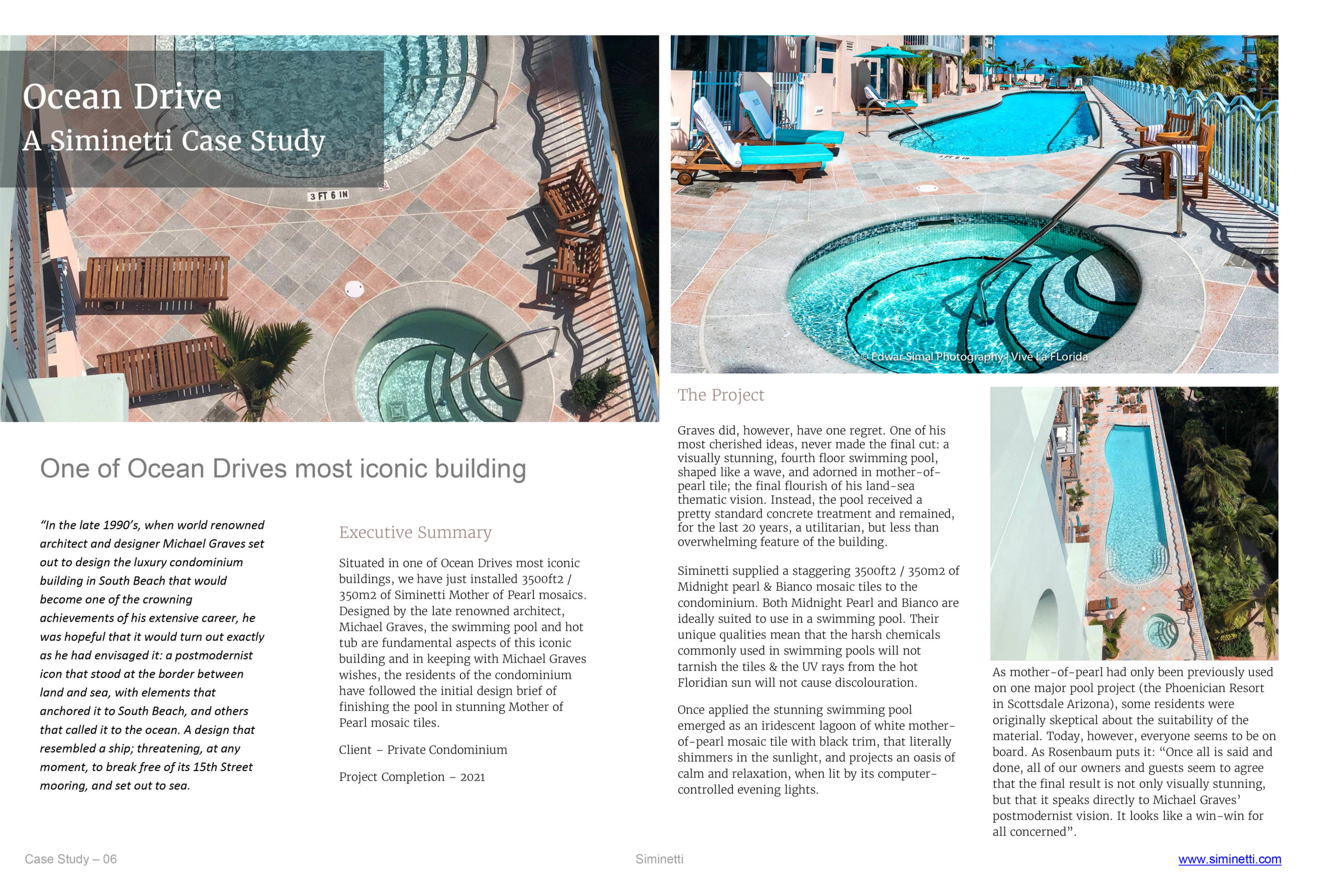 Ocean Drive Swimming Pool Case Study