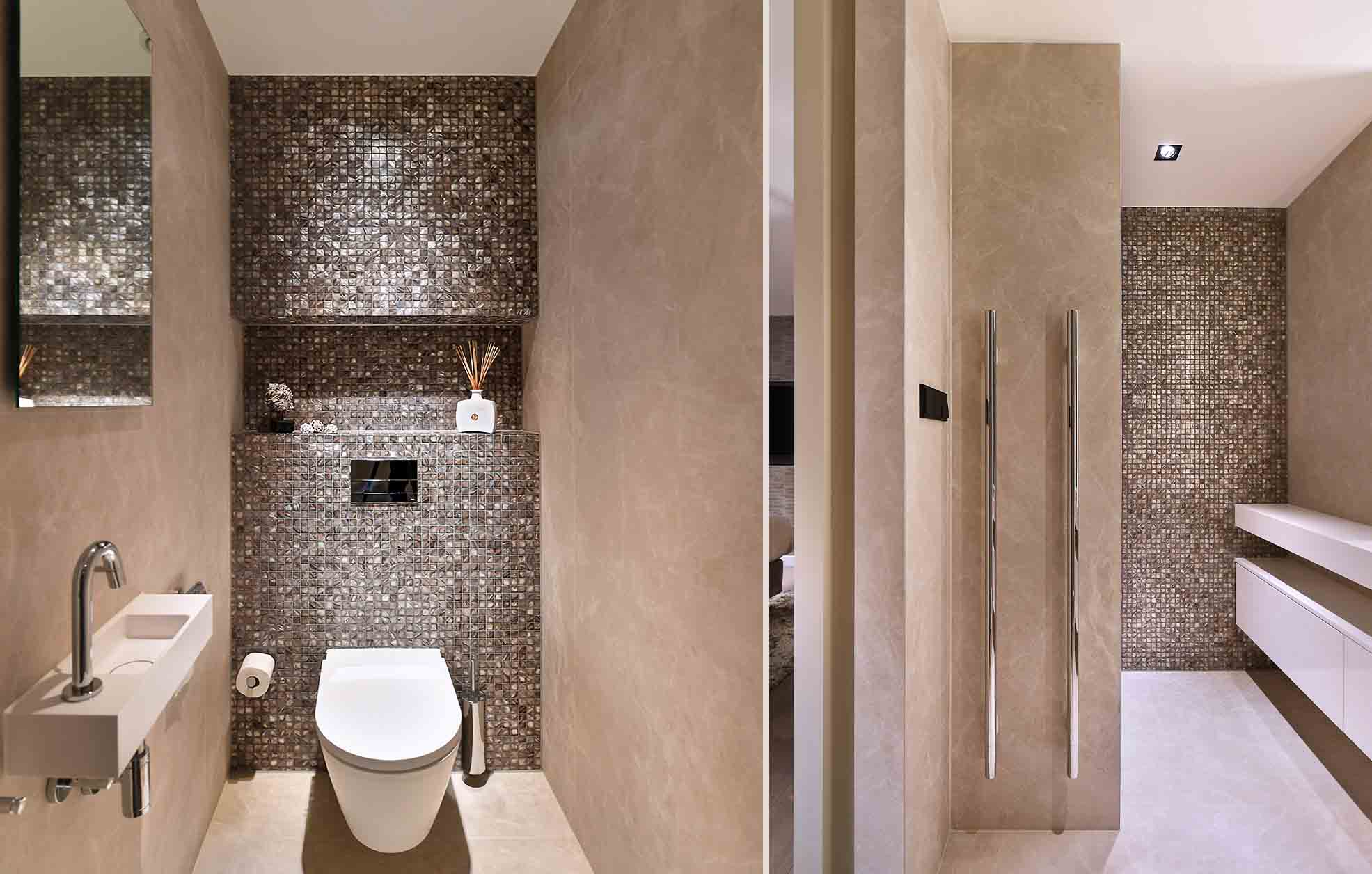 Designer bathroom with Dove Grey 25mm