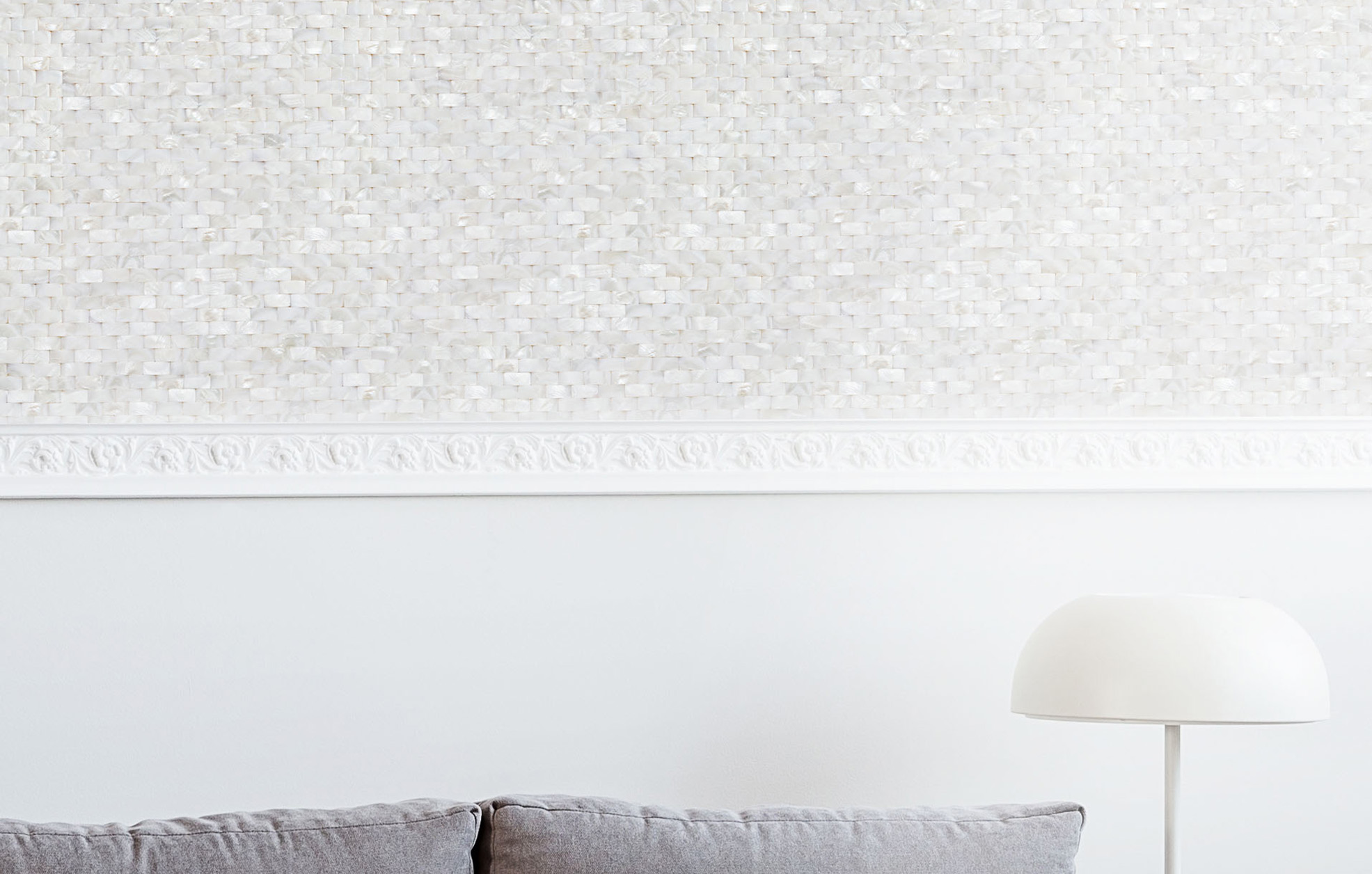 Close up of Lounge with Chique Brick Wallcovering