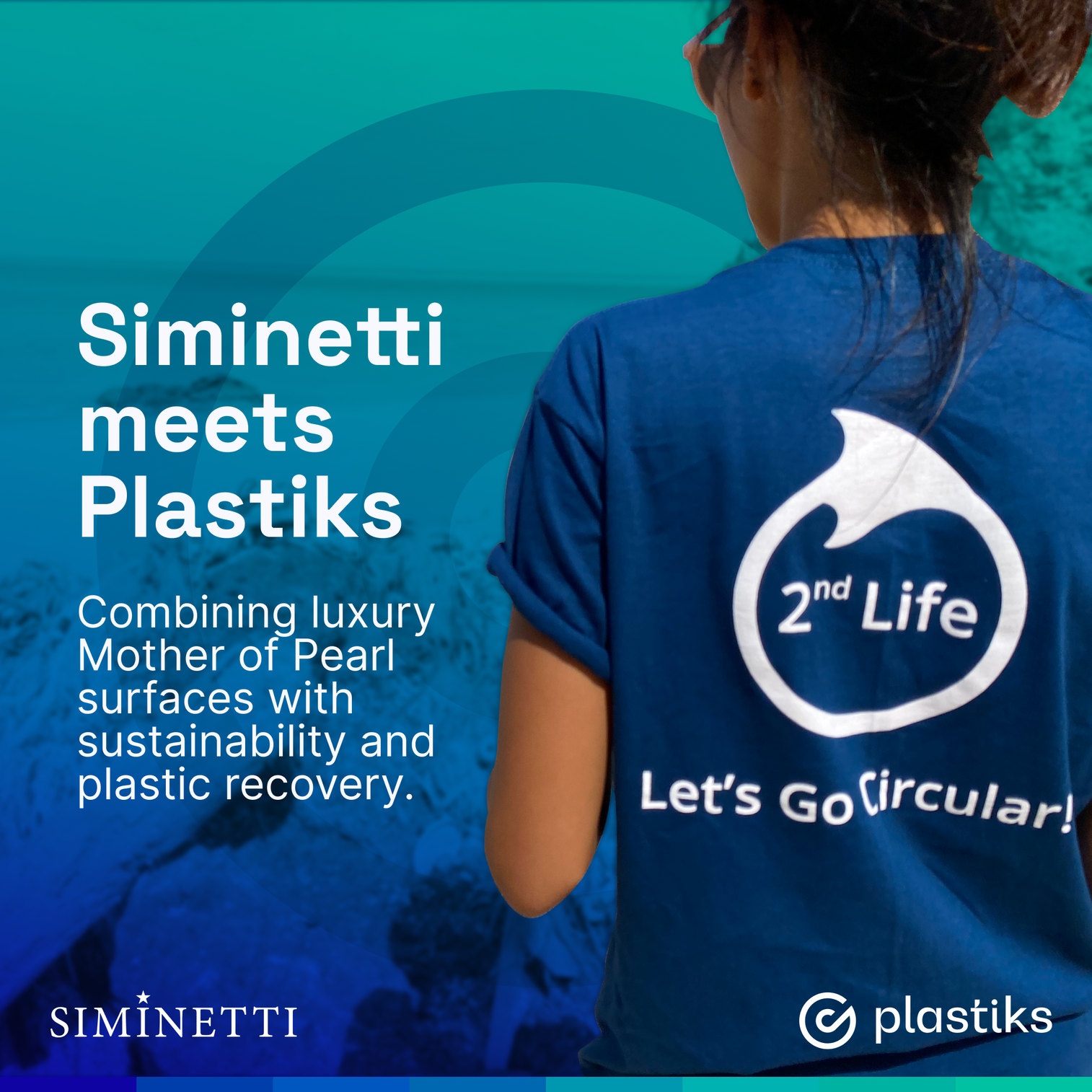 Siminetti meets Plastiks Siminetti Golden Peal Drop Decorative Panel