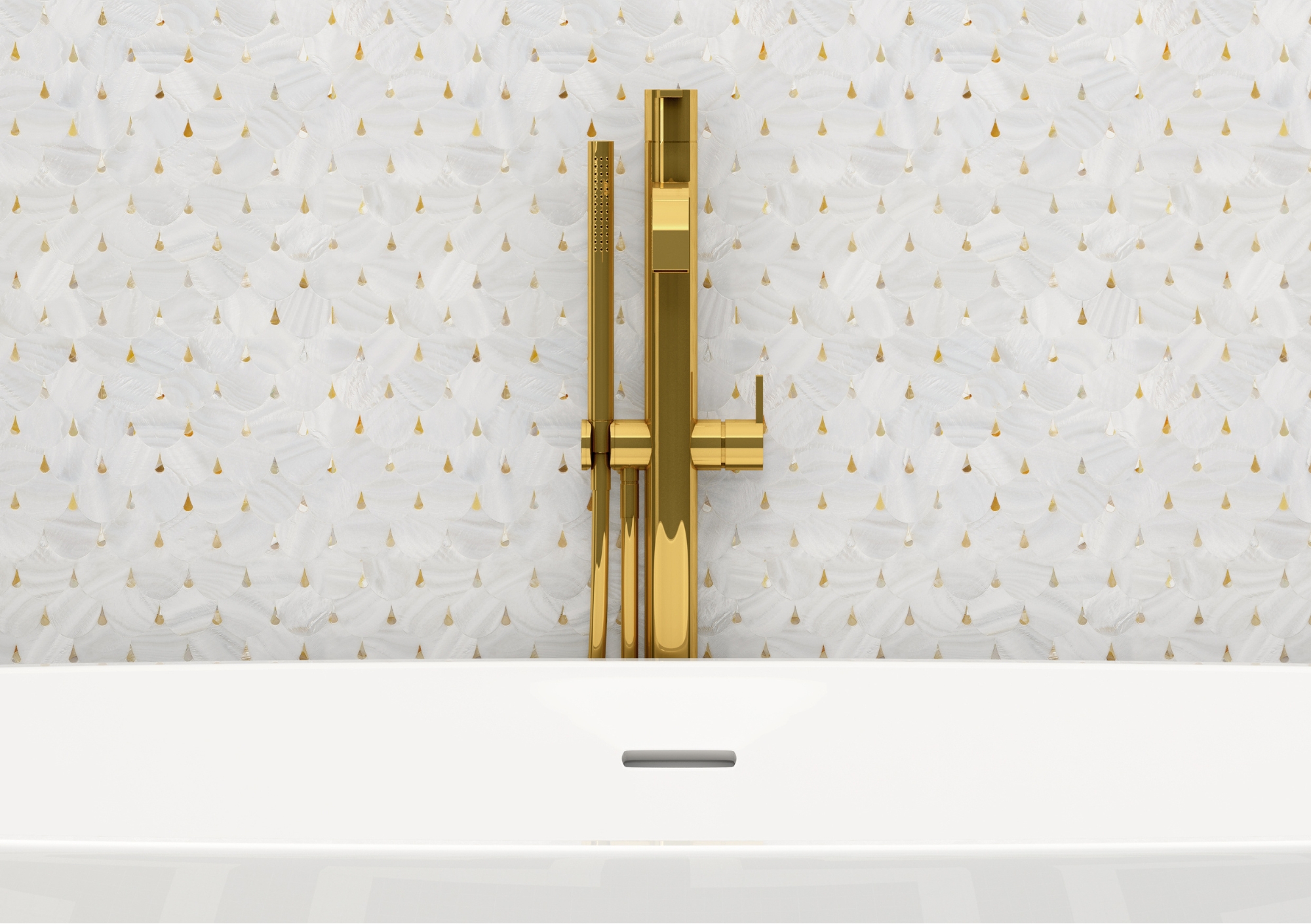 Siminetti Golden Pearl Drop Panel