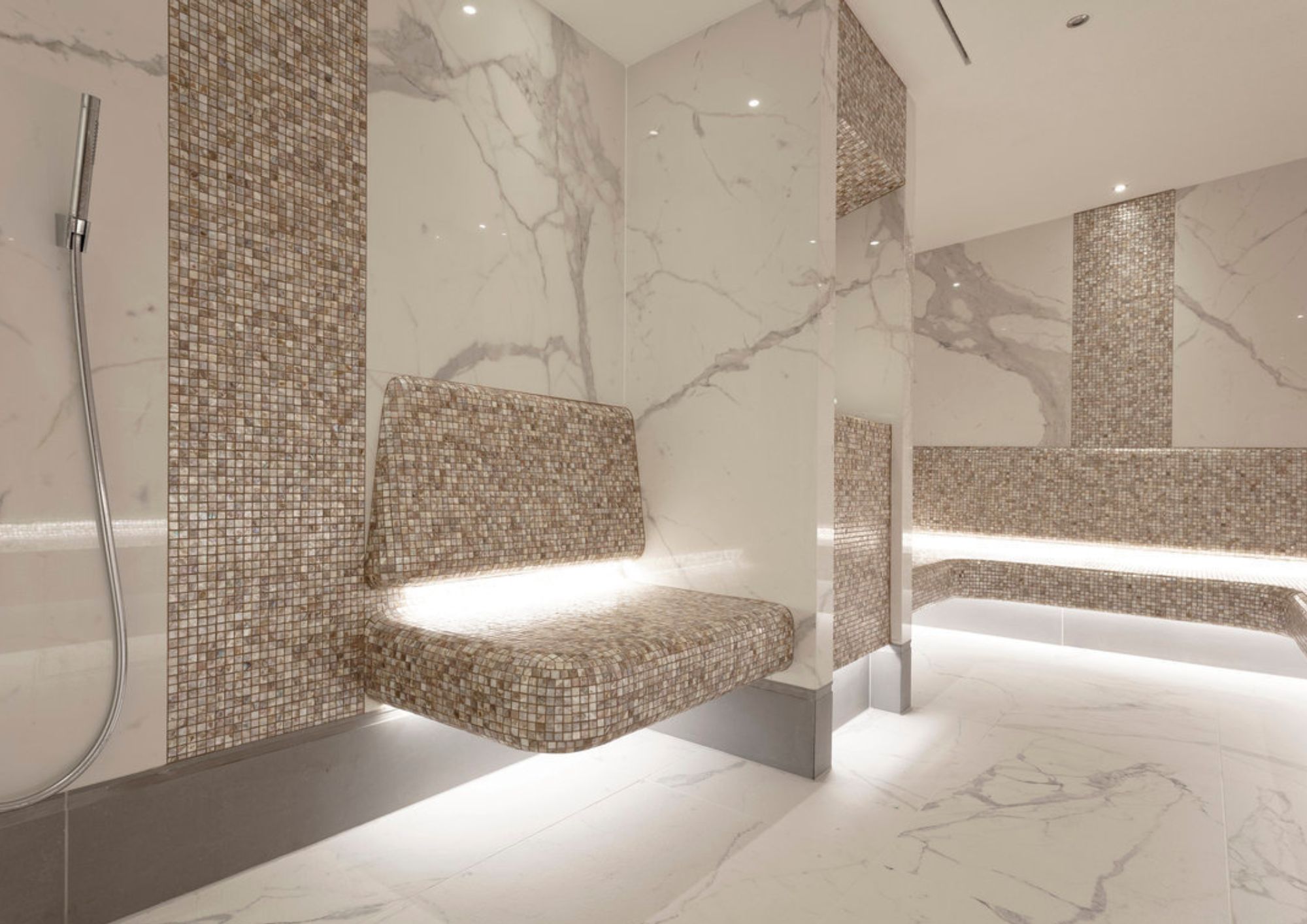 Biscotti honeycomb Mosaic Tile