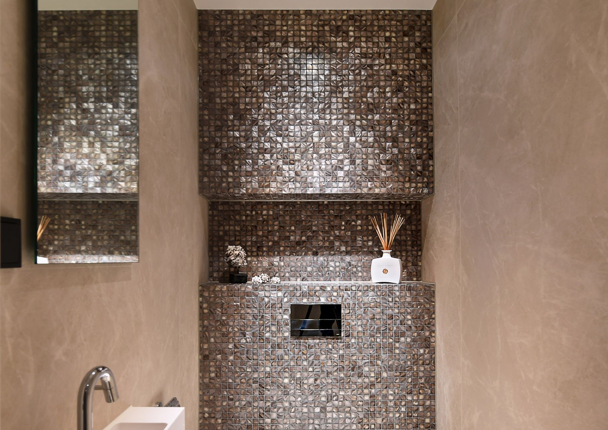 Dove Grey Mosaic Tiles
